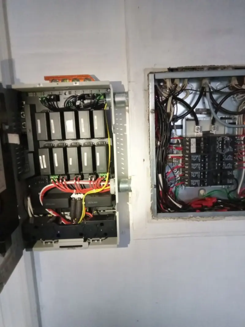 Electrical panel upgrade completed for Security Camera Wiring in Piggott